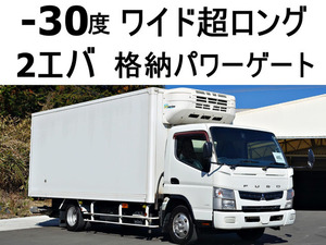 【諸費用コミ】:平成26年 三菱ふそう キャンター 冷蔵冷凍車 ワイド超ロング格納パワーゲート1t2エバ-30度低温冷蔵冷凍