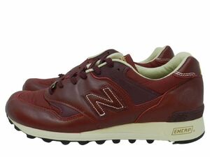 NEW BALANCE ニューバランス M577TLR レッド 28.5cm レザー MADE IN ENGLAND 中古 美品