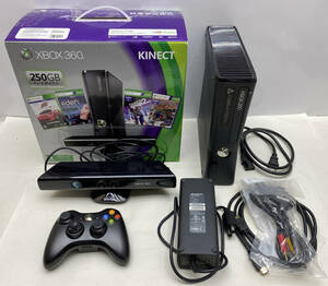 XBOX 360 model 1439 250GB 本体 KINECT ブラック Microsoft ACアダプタ/コントローラ 箱あり