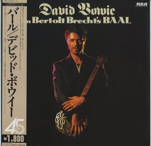 David Bowie【アナログEP　国内盤　帯付き　12インチ】David Bowie In Bertolt Brecht