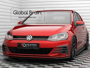 フォルクスワーゲン ゴルフ 7 後期 7.5 GTI フロント リップ スポイラー V5/ フロント スプリッター エプロン ディフューザー バンパー