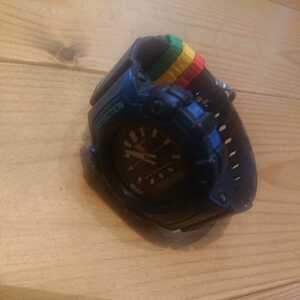 ★即決！美品 希少 CASIO G-SHOCK AW560 海外 逆輸入WATER 200M RESIST カスタム バンドラスタカラー　バンドレゲエモデル 94年 入手困難★