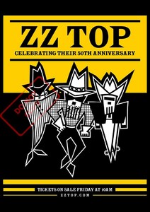 ポスター★ZZ トップ（ZZ Top） 2019 ツアーポスター★ビリー・ギボンズ/テキサス/パーリーゲイツ