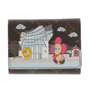 ★美品★LOUIS VUITTON ルイヴィトン ポルトフォイユ ヴィクトリーヌ ヴィヴィエンヌ フューシャピンク RS 三つ折り財布M81631 モノグラム