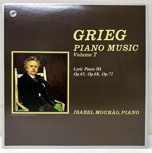 Z63401▲国内盤 グリーグ/ピアノ曲集 第7集/イザベル・モウラウ(ピアノ) LPレコード GRIEG/Isabel Mourao/piano music