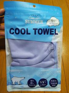 COOL TOWEL クールタオル 冷却タオル UVカット UPF50＋ 紫色 新品