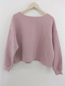 ◇ LEPSIM レプシィム 長袖 Tシャツ カットソー サイズF パープル系 レディース E