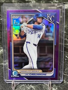 2024 Bowman Draft JAC CAGLIANONE purple refractor /250 1巡目 6位指名 二刀流