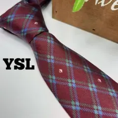 【イヴサンローラン】YSL ネクタイ 高級 ビジネス スーツ 上品 上質 シルク