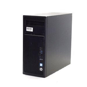 1円～HP Z240 Tower Workstation Xeon E3-1270 v5 3.6GHz/16GB/SSD256GB+HDD500GB/DVDマルチ/QuadroP2000/OS無/動作未確認【同梱不可】