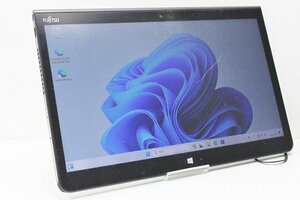 1円スタート タブレットPC Windows11 富士通 Arrows Tab Q736 Core i5 6300U SSD128GB メモリ4GB 13.3インチ カメラ タッチパネル