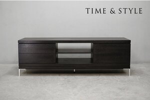 032 極美品 TIME＆STYLE (タイムアンドスタイル) ELLIPSIS cabinet (イリプシス キャビネット) AV・TVボード テレビ台25.9万