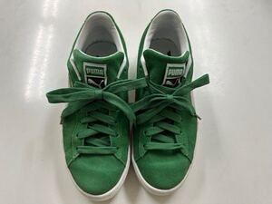 ★ PUMA プーマ SUEDE TEAMS スウェード チームス 25.5cm AMAZON GREEN/PUMA WHITE★