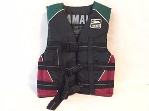 YAMAHA ヤマハ ライフジャケット Wave Runner 救命胴衣 アウトドア マリンジェット 釣り 補助具 XS FLOTATION AID TYPE Ⅲ ①