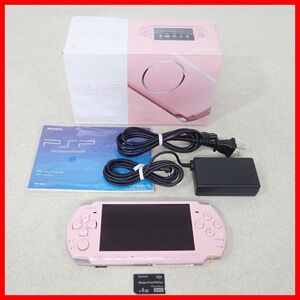 動作品 PSP プレイステーションポータブル 本体 PSP-3000 ブロッサムピンク BLOSSOM PINK SONY ソニー 箱説付【10