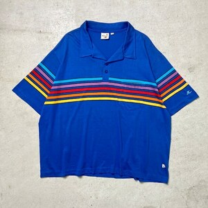 90年代 USA製 HOBIE ポロシャツ ボーダー メンズ3XL