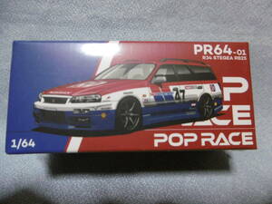 未開封新品 POP RECE 1/64 NISSAN STAGEA RACE DEPARTMENT #47