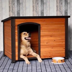 犬小屋　ニューエイジペット ドッグハウス　ラスティックロッジドッグハウスM 犬小屋 屋外 おしゃれ