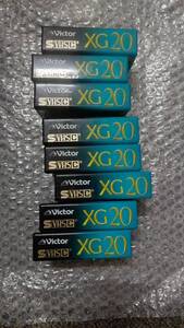 新品ビデオカセットテープビクターVHS-CテープXG20ST-C20XGDｘ8本パナソニックpanasonicSUPERHG20NV-TC20HGNｘ4本+２本35000円