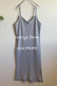 lowrys farm キャミワンピ ワンピース ライトグレー 冬以外に