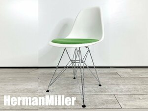 HermanMiller/ハーマンミラー■vitra■イームズ サイドシェルチェア ワイヤーベース■エッフェルベース■DSR■ホワイトｘグリーン