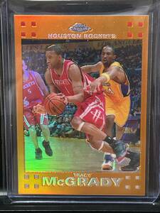 Tracy McGrady with Kobe /199 07-08 TOPPS CHROME ORANGE REFRACTORS