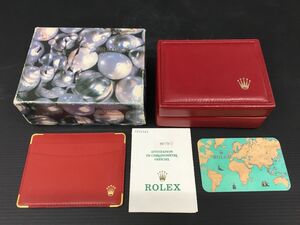 D060-60　程度良好　ロレックス 外箱・内箱 14.00.01 赤箱、シール69173 90年代 レディース用　ROLEX BOX　カレンダー　　直接引き取り歓迎