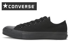 コンバース オールスター ローカット キャンバス スニーカー CONVERSE CANVAS ALL STAR OX ブラックモノクローム 24.0cm 新品