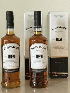 2本セット/BOWMORE/ボウモア/12/700ml/瓶/スコットランド/アイラ/スコッチ/シングルモルト/ウイスキー