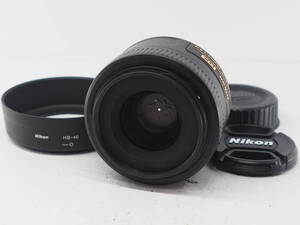 ★ジャンク★ ニコン NIKON DX NIKKOR 35ｍｍ Ｆ1.8 Ｇ ★前後キャップ フード付き ＃Ａ937