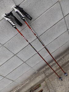 A LEKI スキーストック/ポール CARBON TECH11.0 カーボン 全長116cm 中古！