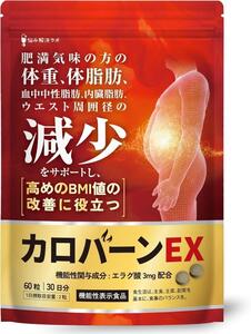 カロバーンEX 体重 体脂肪の減少を助ける BMI値改善 ダイエット 肥満気味 サプリメント