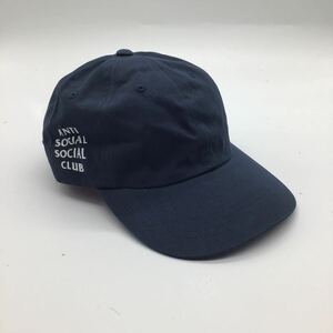 新品未使用品 anti social social club cap glay navy one size