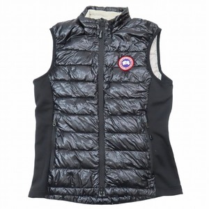 カナダグース CANADA GOOSE HYBRIDGE LITE VEST ダウンベスト ジレ ジップアップ ナイロン S 黒 ブラック 2702JLI/1 レディース