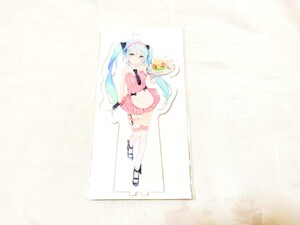 【未開封】初音ミク　アクリルスタンドキーホルダー　スイーツパラダイス　コラボ　アニメイトカフェ　R_りんご