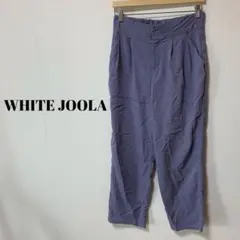 whitejoola ガウチョパンツ ワイドパンツ ライトブルー XXL 無地