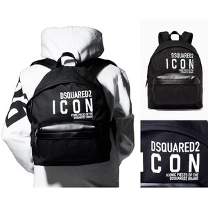 新品■定価83,600円■ディースクエアード■ICON バックパック■リュックサック ■ブラック 黒■Dsquared2 