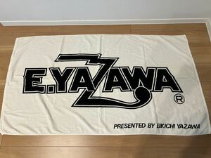 中古 当時物 矢沢永吉 YAZAWA 激レア グッズ 入手困難 スペシャル ビーチタオル SBT バスタオル ロゴ ブラック ホワイト 黒 白