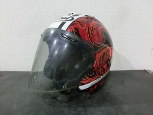 T【A7-77】【100サイズ】Arai アライ/ジェットヘルメット M2005/59～60cm Mサイズ/※傷・汚れ・破損有