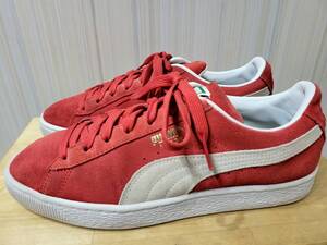 良好 20年製 PUMA SUEDE US8.5 26.5cm 00s 00年代 プーマ スエード スウェード 赤 白