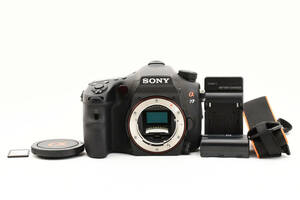 美品 ソニー アルファ α77 SLT-A77V 24.3MP シャッター回数376 デジタル一眼レフカメラボディ Sony SD16GB付き 028