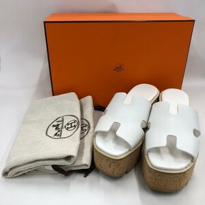 HERMES エルメス エズ サンダル SL221026Z 350 2304 箱付き【CKAS9016】