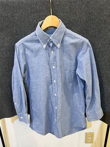 ⑥②① individualized shirts 7分袖　ボタンダウン　シャツ　オックスフォード　美品