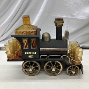 65③□51024-② 昭和レトロ 当時物 日立 キドカラー ポンパ POMPA SL 機関車 ショットグラス ジャンク品