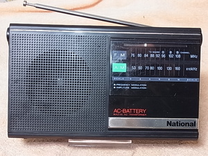 ♪ National 【RF-542】 通電確認、FM/AM受信可能、ワイドFMにも対応しています クリーニング済み品 管理230210160