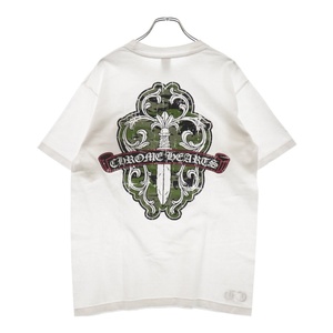 CHROME HEARTS クロムハーツ Dagger S/S Tee ダガーロゴ プリント 半袖Tシャツ ホワイト