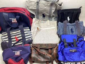 ■Polo Ralph Lauren ラルフローレン バッグ まとめ売り 9点 キャンパストート/レザーバッグ/ビッグポニーなど 中古品 /6.08kg■