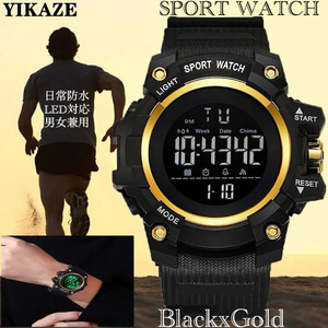 スポーツ腕時計　腕時計　時計　デジタル式 LED デジタル腕時計　デジタル 自転車　スポーツ アウトドア キャンプ　ランニング 2