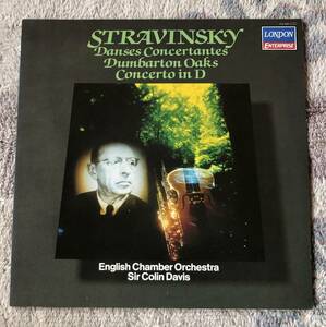 LP-Nov / 英 London / C.Davis・English Chamber Orchestra / STRAVINSKY_Danses Concertantes Dumbarton Oaks Concerto in D 