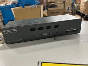 ＋中古＋ ELECOM エレコム KVM-NVU4 パソコン切替機 KVMスイッチ